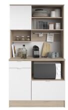 Küchenbuffet >Socool 11< in Weiss / Jackson Eiche Nachbildung