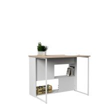 Küchenbar >Socool 1< (Set mit Buffet und Insel) in Weiss / Jackson Eiche