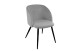 Esszimmerstuhl >10/112-05.20< (2er Set) in Grau, Velours - 54x78x55cm (BxHxT)
