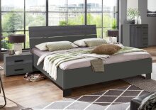 Schlafzimmer-Set >Göteborg< in GRAPHIT + DIGI STEEL OPTIK - 272x94x210cm (BxHxT)