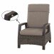 Gartensessel >Corido< in matt anthrazit,charcoal grey, taupe meliert
