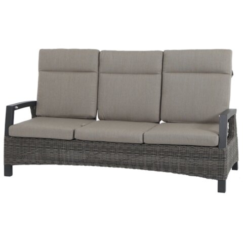 3-Sitzer >Corido< in matt anthrazit, charcoal grey, taupe meliert