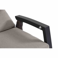 3-Sitzer >Corido< in matt anthrazit, charcoal grey, taupe meliert