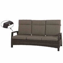 3-Sitzer >Corido< in matt anthrazit, charcoal grey, taupe meliert