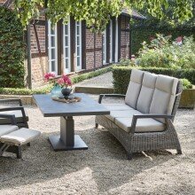 3-Sitzer >Corido< in matt anthrazit, charcoal grey, taupe meliert