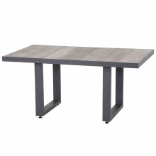 Gartentisch >Corido< in matt anthrazit, washed grey...
