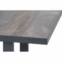 Gartentisch >Corido< in matt anthrazit, washed grey - 140x67x85 (BxHxT)