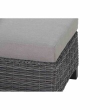 Gartenlounge-Hocker >Corido< in matt anthrazit, charcoal grey, taupe meliert