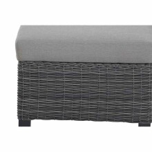 Gartenlounge-Hocker >Corido< in matt anthrazit, charcoal grey, taupe meliert