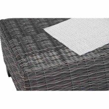 Gartenlounge-Hocker >Corido< in matt anthrazit, charcoal grey, taupe meliert