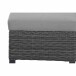 Gartenlounge-Hocker >Corido< in matt anthrazit, charcoal grey, taupe meliert