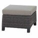 Gartenlounge-Hocker >Corido< in matt anthrazit, charcoal grey, taupe meliert