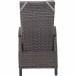 Gartenlounge-Sessel >Corido< in matt anthrazit, charcoal grey, taupe meliert