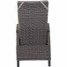 Gartenlounge-Sessel >Corido< in matt anthrazit, charcoal grey, taupe meliert