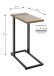 Beistelltisch >37100< in eiche, schwarz - 24x64x49cm (BxHxT)