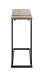 Beistelltisch >37100< in eiche, schwarz - 24x64x49cm (BxHxT)