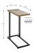 Beistelltisch >37100< in eiche, schwarz - 24x64x49cm (BxHxT)