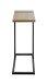 Beistelltisch >37100< in eiche, schwarz - 24x64x49cm (BxHxT)