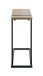Beistelltisch >37100< in eiche, schwarz - 24x64x49cm (BxHxT)