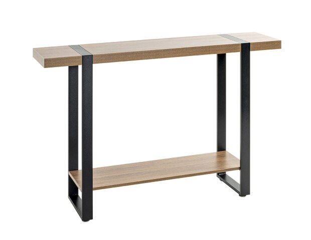 Konsole >37101< in eiche, schwarz - 120x82x30cm (BxHxT)