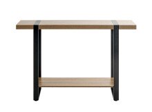 Konsole >37101< in eiche, schwarz - 120x82x30cm (BxHxT)