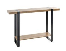 Konsole >37101< in eiche, schwarz - 120x82x30cm...