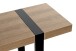 Konsole >37101< in eiche, schwarz - 120x82x30cm (BxHxT)