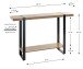 Konsole >37101< in eiche, schwarz - 120x82x30cm (BxHxT)