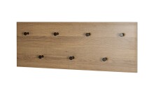 Wandgarderobe >37142< in eiche, schwarz, MDF,...