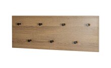 Wandgarderobe >37142< in eiche, schwarz, MDF,...