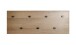 Wandgarderobe >37142< in eiche, schwarz, MDF, Metall - 80x30x5cm (BxHxT)