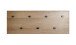 Wandgarderobe >37142< in eiche, schwarz, MDF, Metall - 80x30x5cm (BxHxT)
