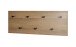 Wandgarderobe >37142< in eiche, schwarz, MDF, Metall - 80x30x5cm (BxHxT)