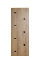 Wandgarderobe >37144< in eiche, schwarz, MDF,...