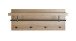 Wandgarderobe >37144< in eiche, schwarz, MDF, Metall - 75x30x26cm (BxHxT)