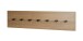 Wandgarderobe >37146< in eiche, schwarz, MDF, Metall - 80x20x5cm (BxHxT)