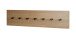 Wandgarderobe >37146< in eiche, schwarz, MDF, Metall - 80x20x5cm (BxHxT)