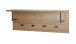 Wandgarderobe >37147< in eiche, schwarz, MDF, Metall - 80x30x20cm (BxHxT)