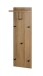 Wandgarderobe >37148< in eiche, schwarz, MDF, Metall - 30x100x20cm (BxHxT)
