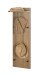 Wandgarderobe >37148< in eiche, schwarz, MDF, Metall - 30x100x20cm (BxHxT)