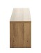 Schuhbank >37149< in eiche, schwarz, MDF, Metall - 80x40x30cm (BxHxT)