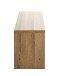 Schuhbank >37149< in eiche, schwarz, MDF, Metall - 80x40x30cm (BxHxT)