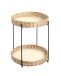 Beistelltisch >37189< in natur, schwarz - 49x42 (HxD)