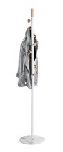 Garderobenständer >37312< in natur, weiß - 178x35 (HxD)