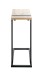 Beistelltisch >37400< in eiche, schwarz - 24x64x49cm (BxHxT)