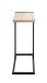 Beistelltisch >37400< in eiche, schwarz - 24x64x49cm (BxHxT)