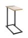 Beistelltisch >37400< in eiche, schwarz - 24x64x49cm (BxHxT)
