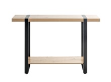 Konsole >37401< in eiche, schwarz - 120x82x30cm (BxHxT)