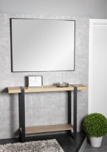 Konsole >37401< in eiche, schwarz - 120x82x30cm (BxHxT)