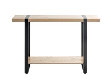 Konsole >37401< in eiche, schwarz - 120x82x30cm (BxHxT)